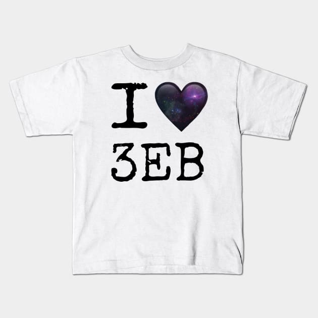 I 💜 3EB Kids T-Shirt by Mishi